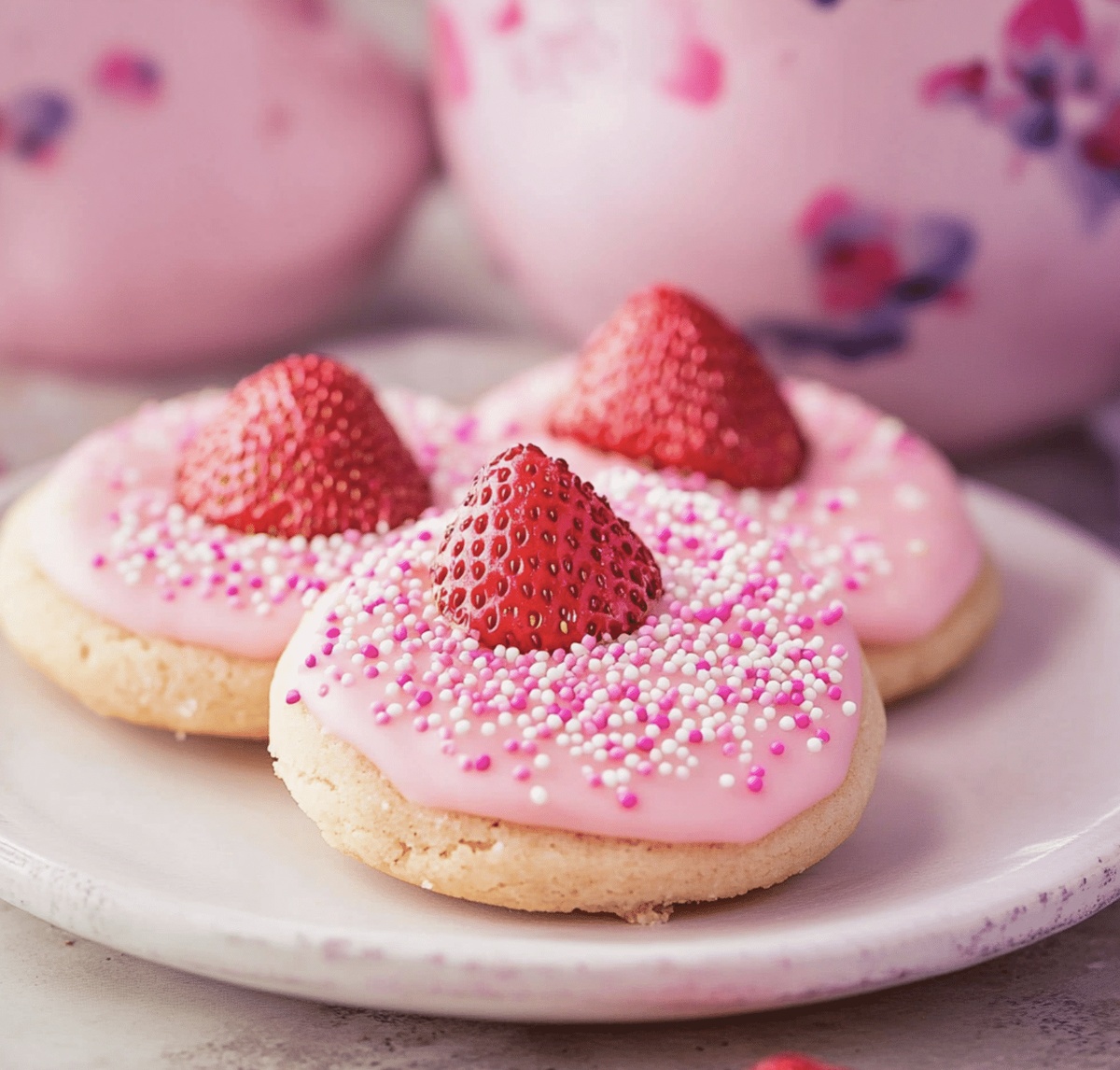Strawberry Kiss Cookies Recipe