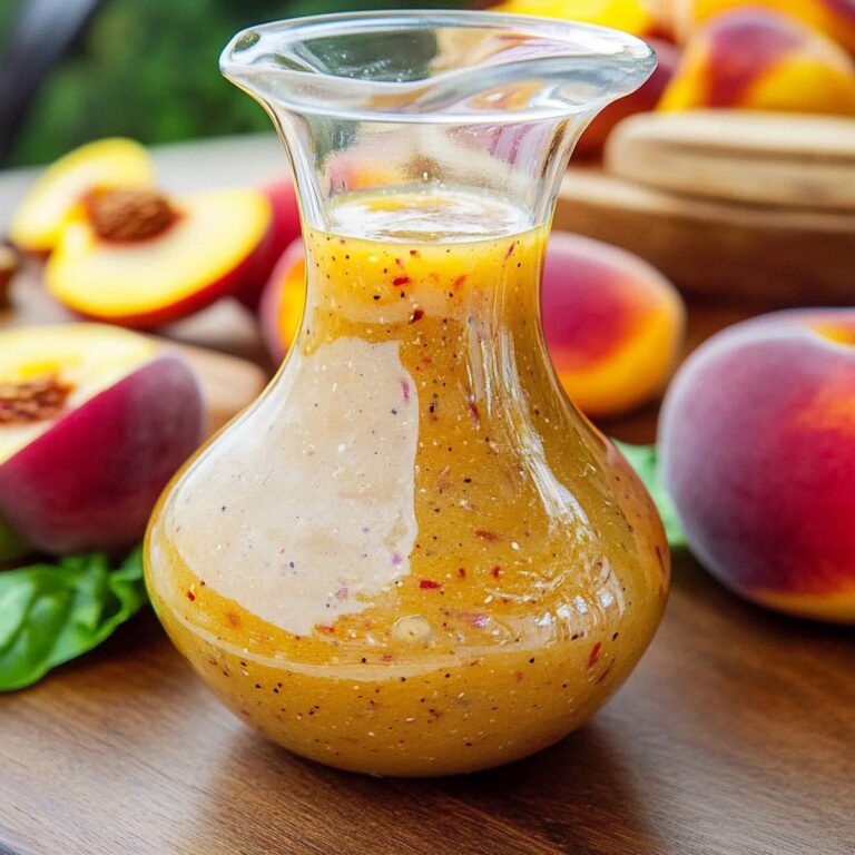 Tangy Peach Honey Dijon Balsamic Vinaigrette Recipe