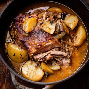 Tangy Apple Cider Braised Pork Shoulder Recipe