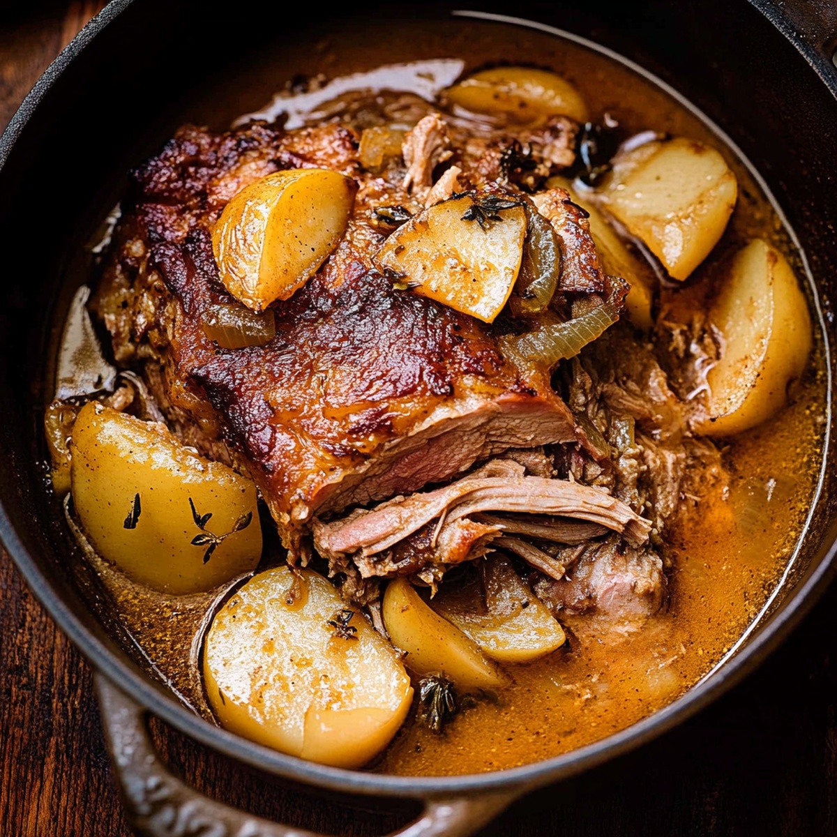Tangy Apple Cider Braised Pork Shoulder Recipe