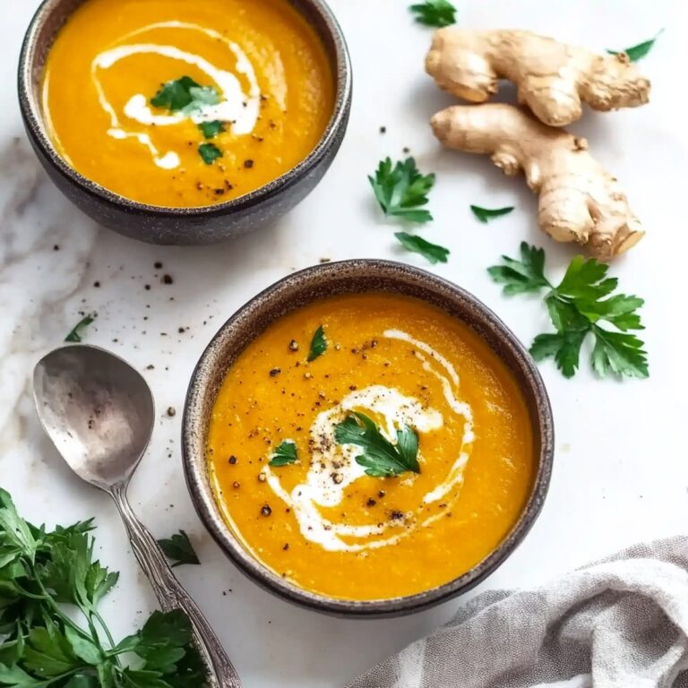Anti-Inflammatory Ginger & Turmeric Carrot Soup Recipe