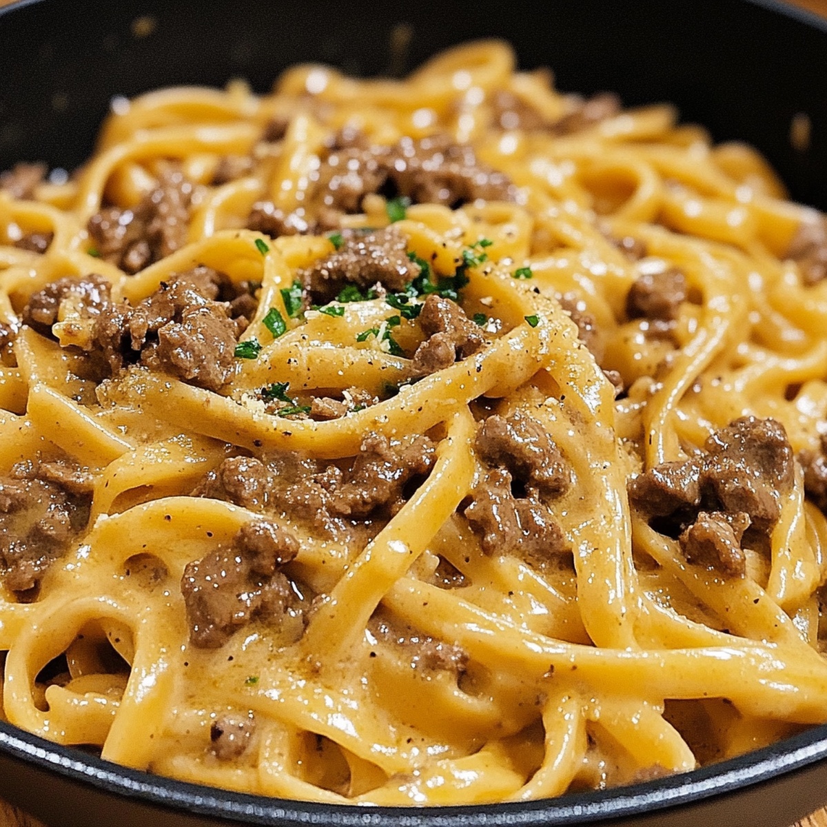Comforting Beef And Garlic Butter Pasta Recipe