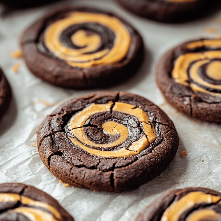 Chocolate Peanut Butter Swirl Cookies Recipe