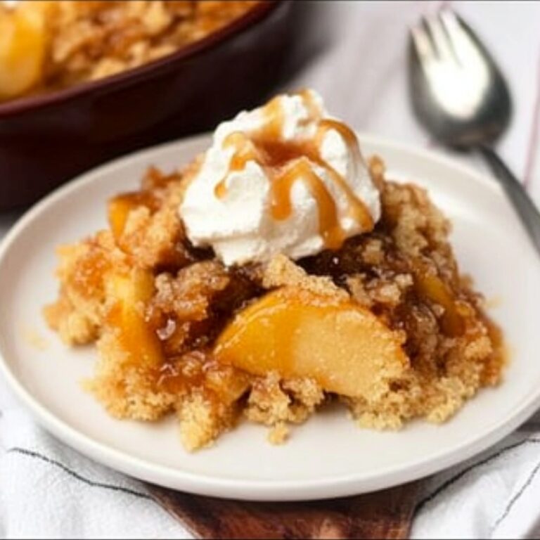 Gooey Caramel Apple Dump Cake Recipe