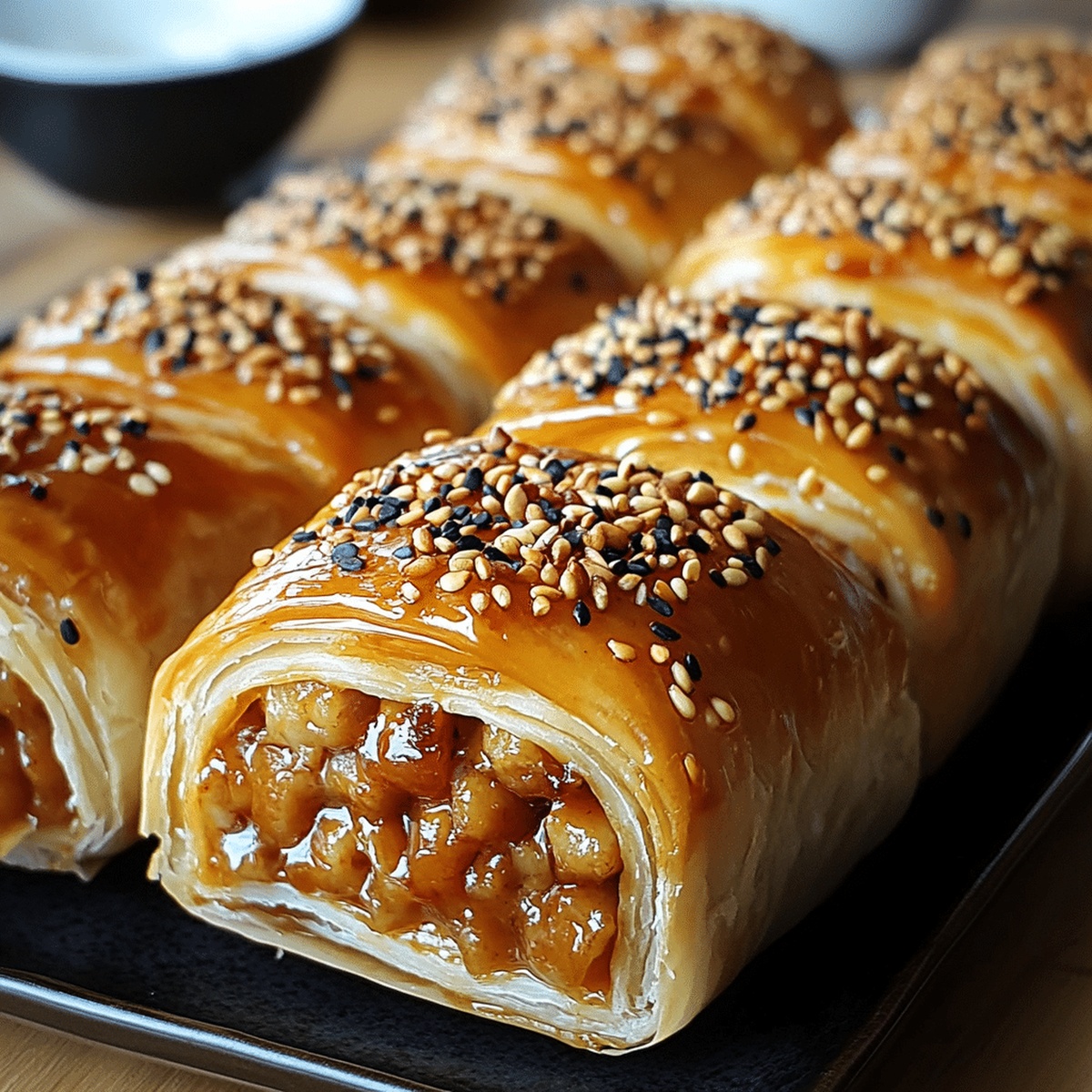 Honey Mustard Chicken Sausage Rolls Recipe