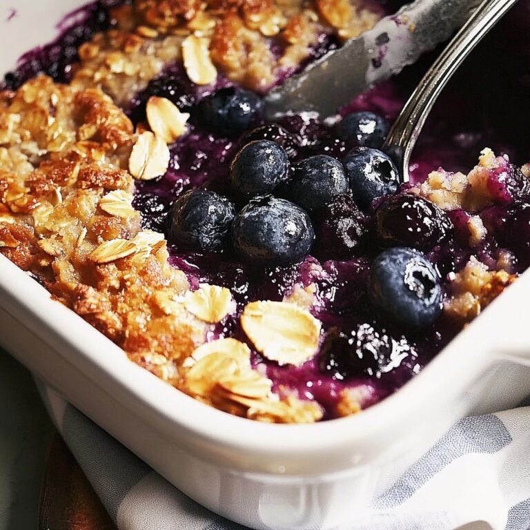 Hearty Baked Blueberry Oatmeal Recipe