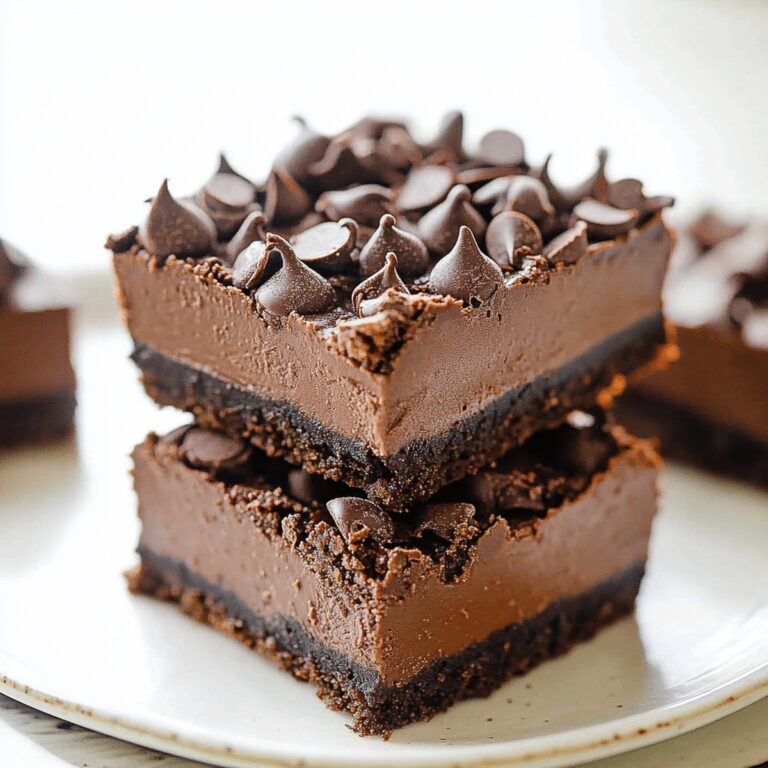Chocolate No-Bake Cheesecake Bars Recipe
