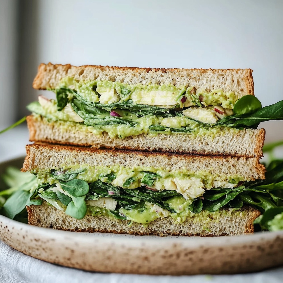Vibrant Green Goddess Salad Sandwich Recipe