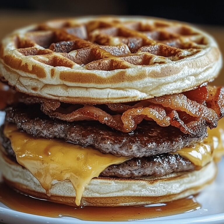 Maple Bacon Waffle Burger Recipe