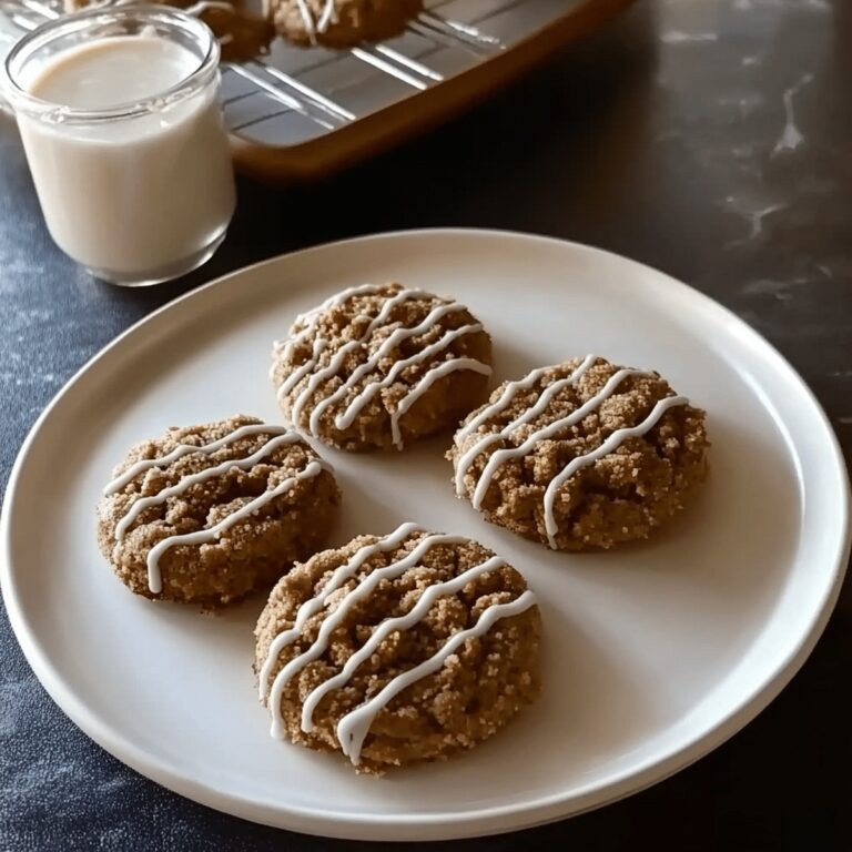 Coffee Cake Cookies With Crunchy Crumble And Sweet Vanilla Drizzle Recipe