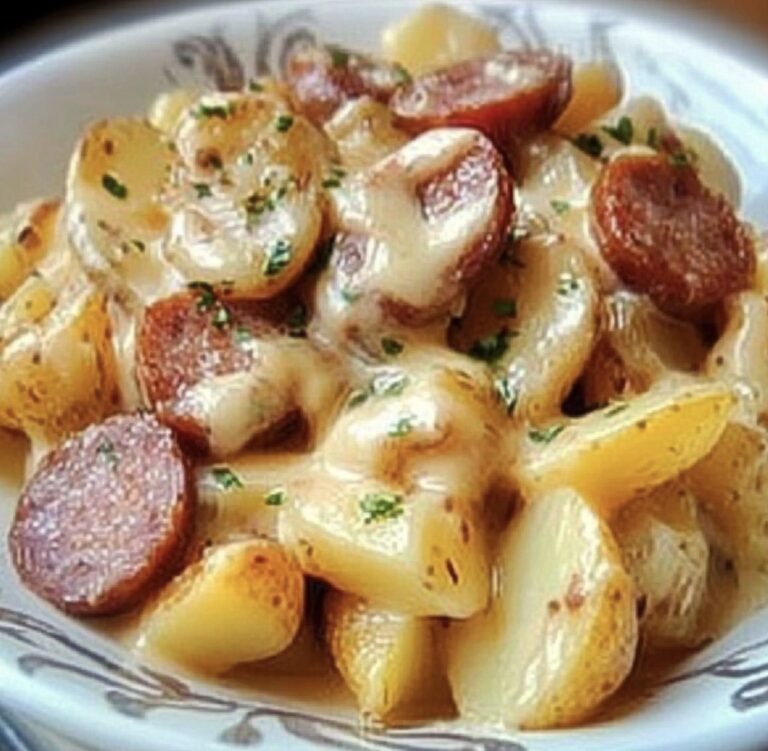 Hearty Cheesy Ranch Potatoes and Smoked Sausage Recipe