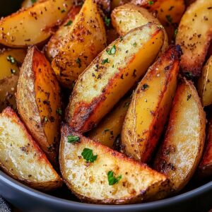 Crispy Air Fried Potato Wedges Recipe