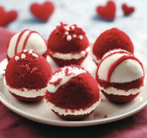 Romantic Red Velvet Cake Balls Recipe