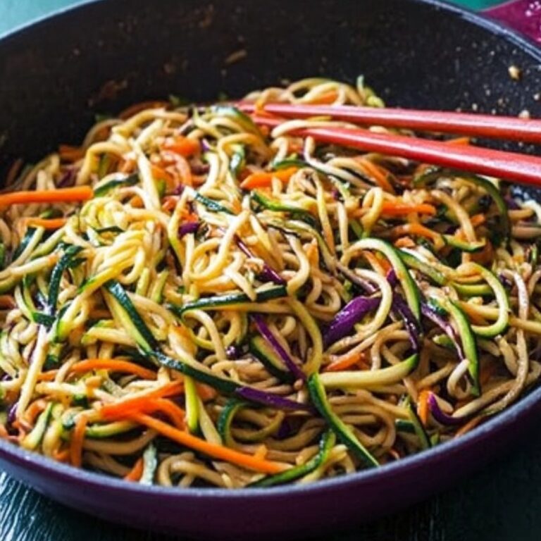 Crispy Zucchini Noodle Chow Mein Recipe
