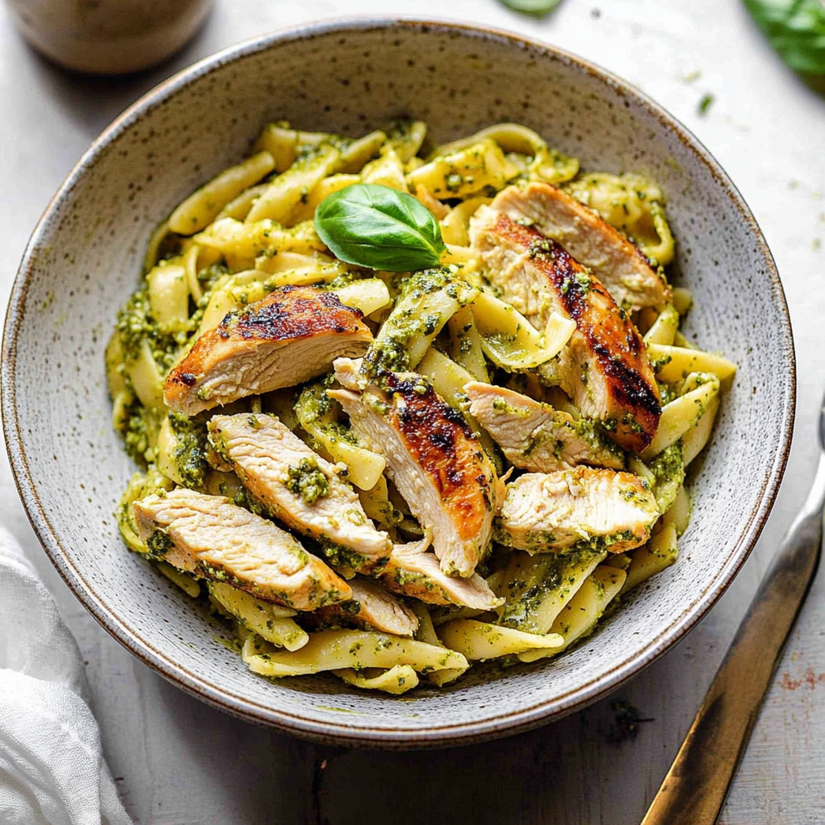 Creamy Chicken Pesto Pasta Recipe