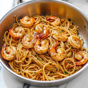 Spicy Old Bay Garlic Shrimp Pasta Recipe