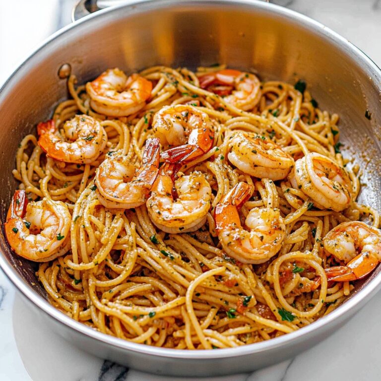 Spicy Old Bay Garlic Shrimp Pasta Recipe