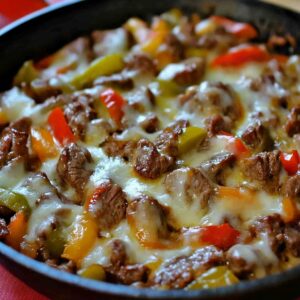 Sizzling Philly Steak & Cheese Skillet Recipe