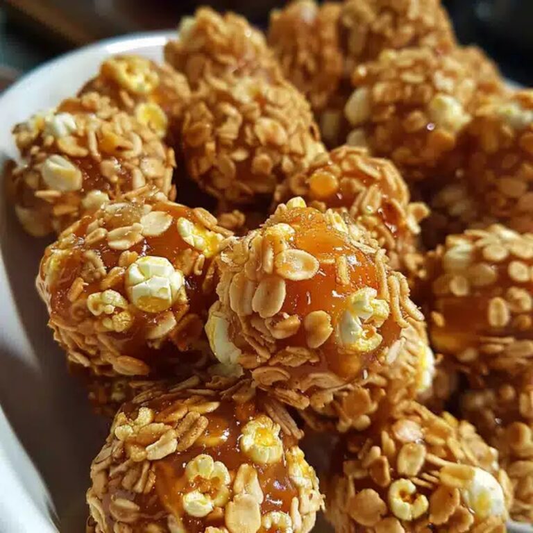 Sweet Caramel Popcorn Balls Recipe