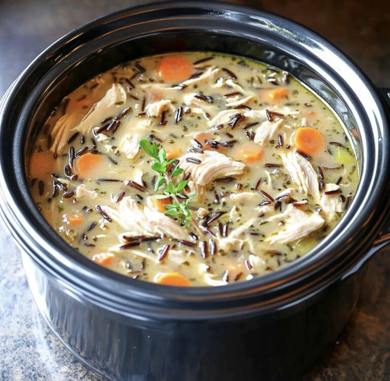 Hearty Slow Cooker Chicken Wild Rice Soup Recipe