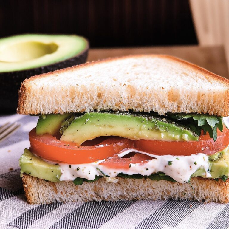 Vibrant Tomato Avocado Sandwich Recipe