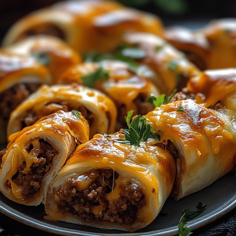 Cheesy Beefy Roll-Ups Recipe