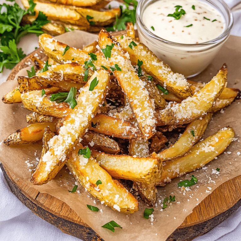 Air Fryer Garlic Parmesan Fries Recipe
