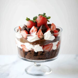 Brownie Strawberry Trifle Recipe