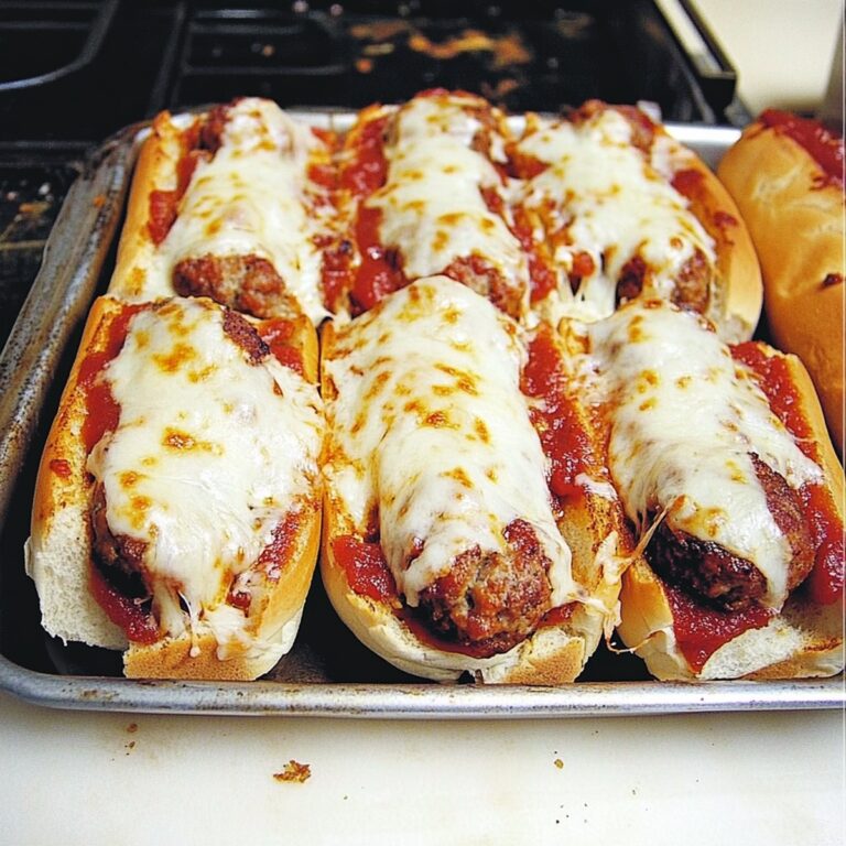 Crispy Oven Baked Meatball Sandwiches Recipe