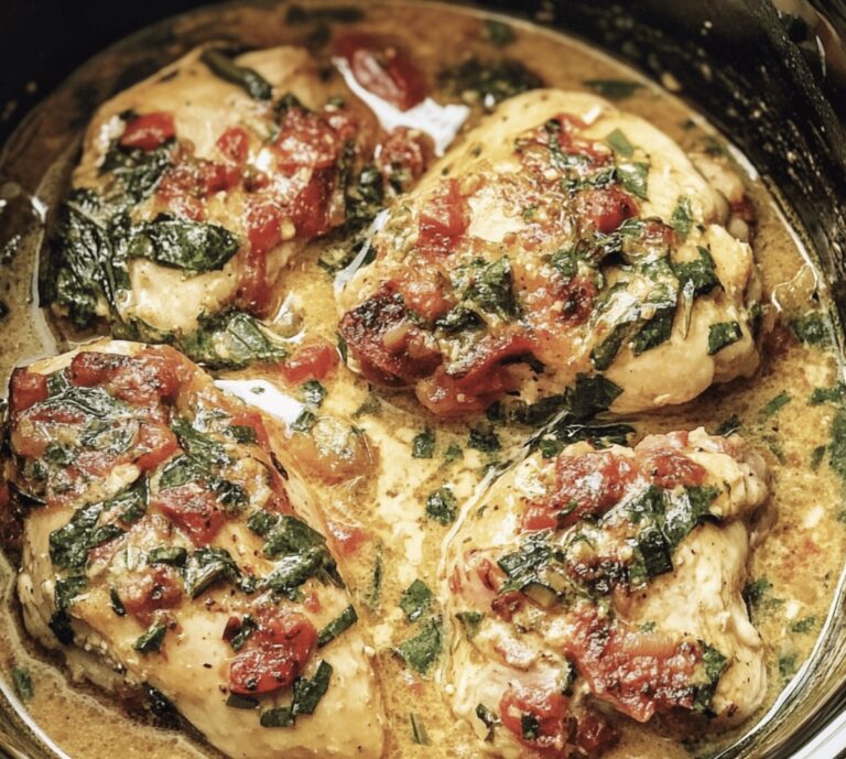 Crockpot Tuscan Garlic Chicken Recipe