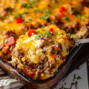 Hearty Cowboy Meatloaf and Potato Casserole Recipe