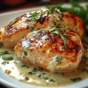 Chicken With Boursin Sauce With Garlic And Fine Herbs Recipe