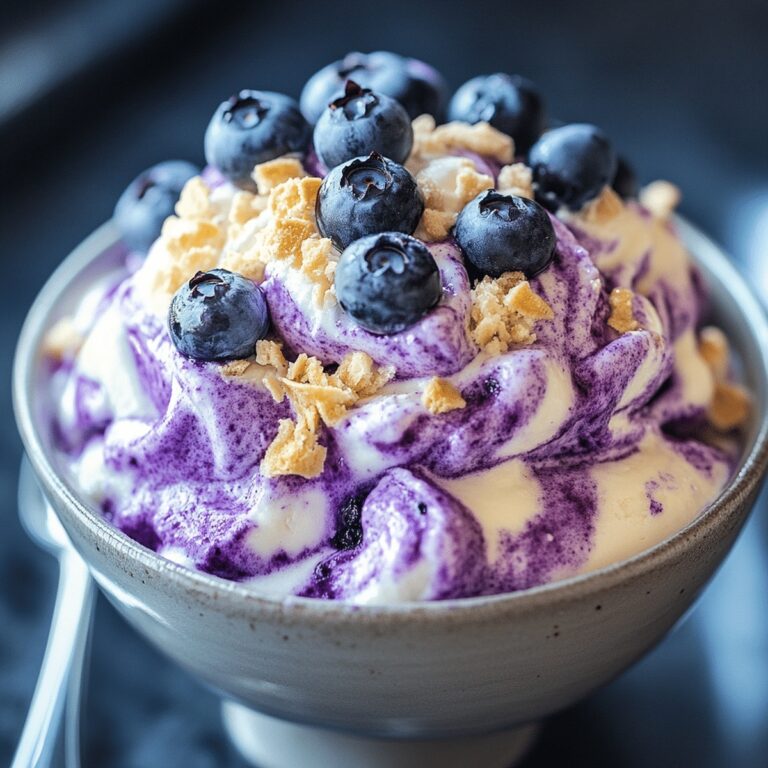 Blueberry And Vanilla Cheesecake Fluff Recipe