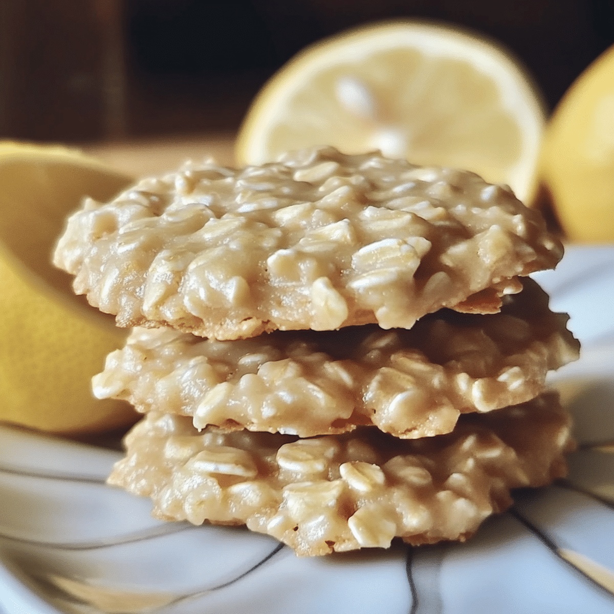 Lemon Oatmeal No-Bake Cookies Recipe
