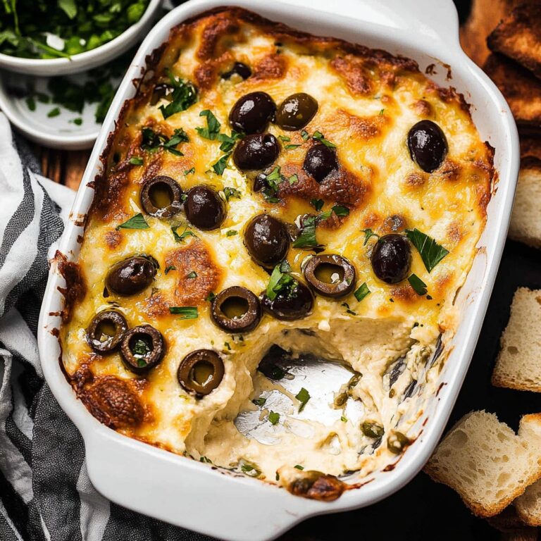 Gooey Baked Olive Dip Recipe