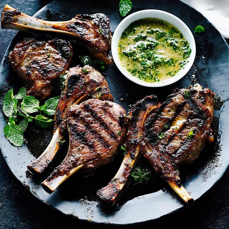 Succulent Lamb Chops with Mint Sauce Recipe