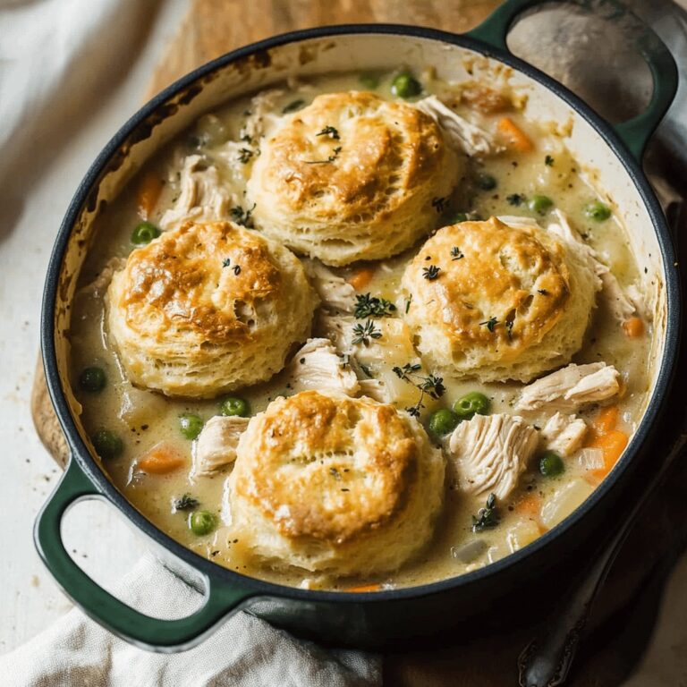 Chicken Pot Pie With Biscuits Recipe