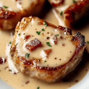 Creamy Bacon Pork Chops Recipe
