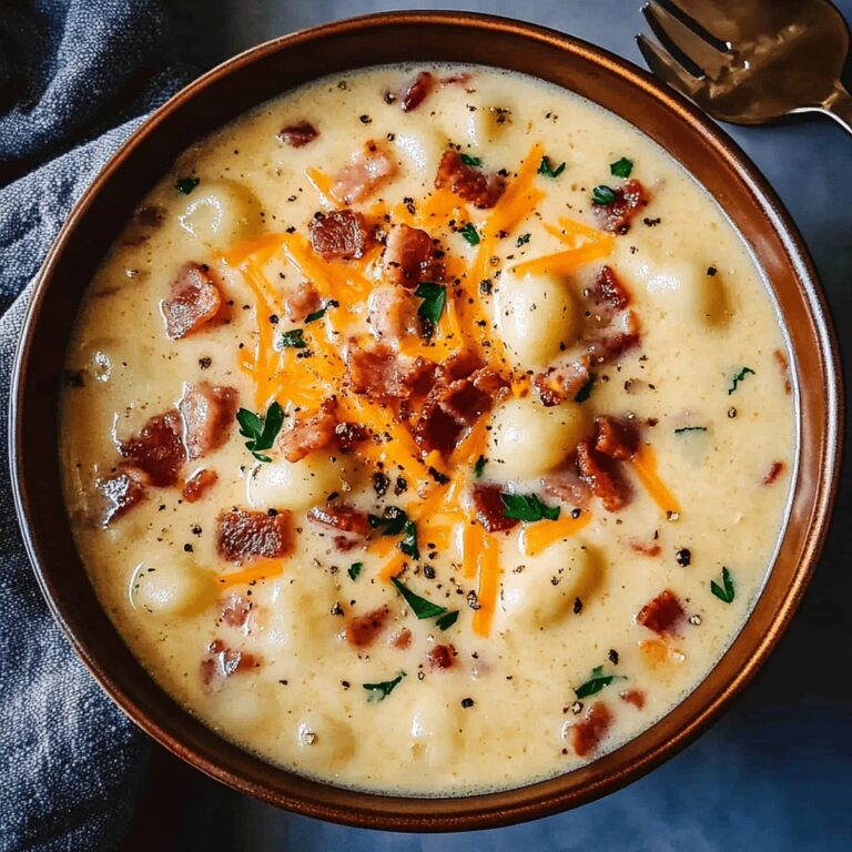 Bacon Cheddar Gnocchi Soup Recipe