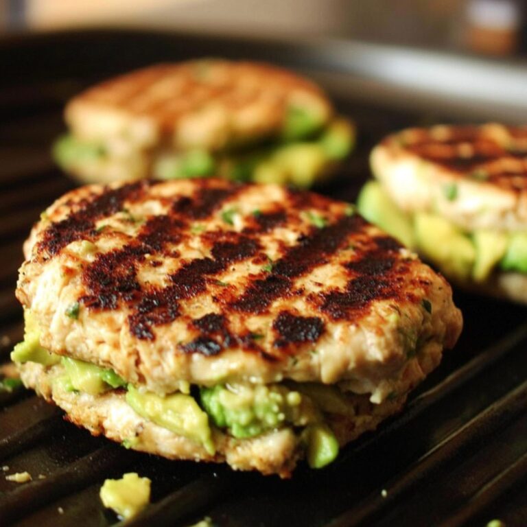 Juicy Chicken Avocado Burgers Recipe