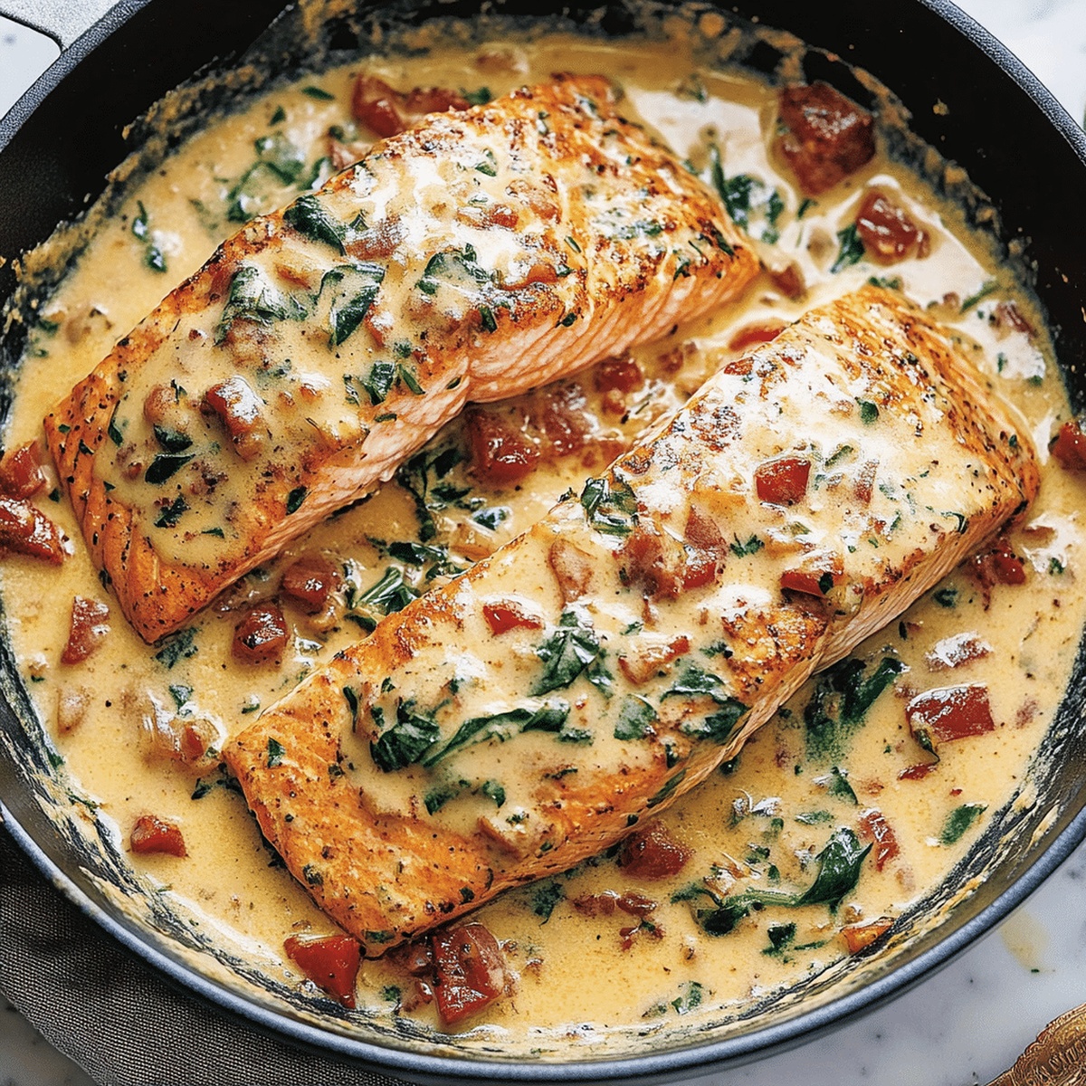 Creamy Tuscan Salmon Recipe