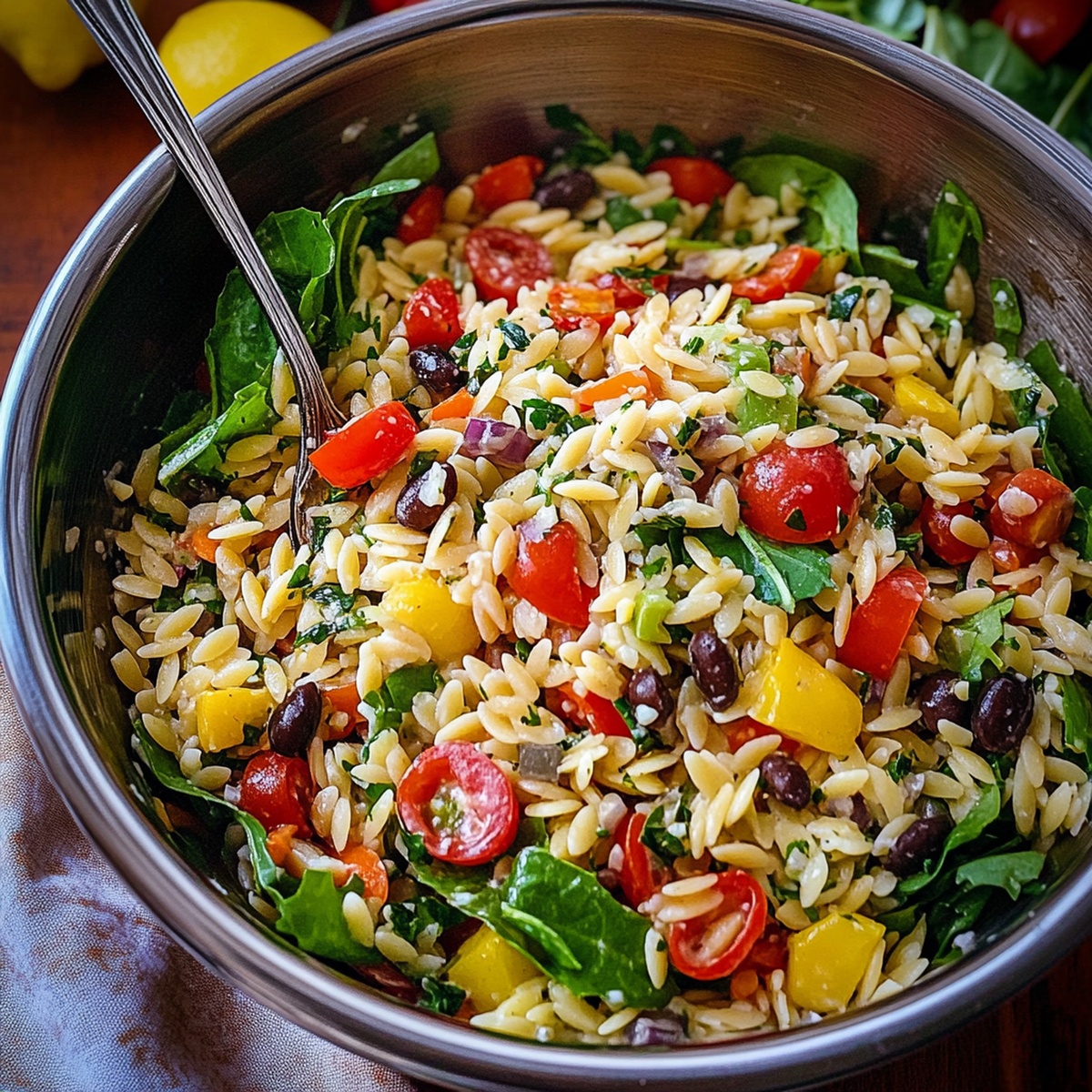 Vibrant Mediterranean Orzo Pasta Salad Recipe