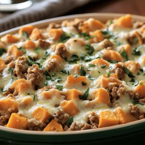 Ground Turkey Sweet Potato Bake Recipe