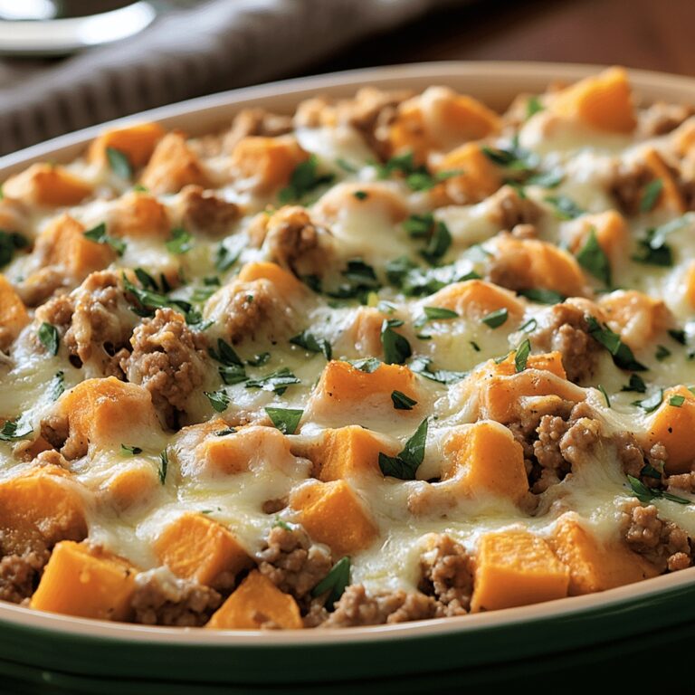 Ground Turkey Sweet Potato Bake Recipe