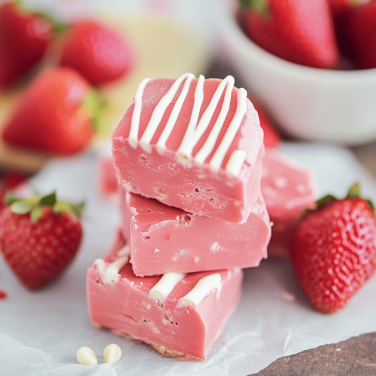 Strawberry Fudge Bites Recipe