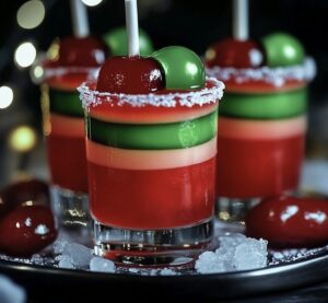 Boozy Candy Apple Shots Recipe