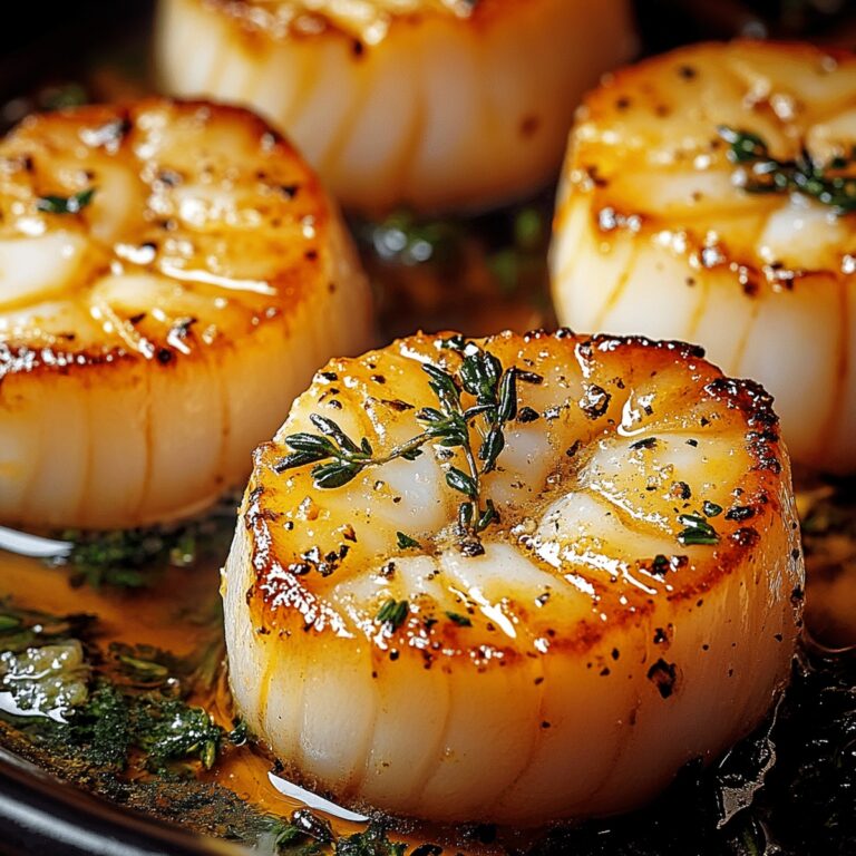 Garlic Butter Baked Scallops Recipe