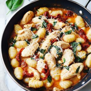 Rustic Sun-Dried Tomato Chicken And Gnocchi Recipe