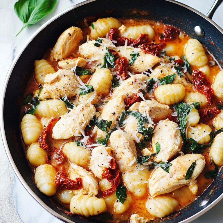 Rustic Sun-Dried Tomato Chicken And Gnocchi Recipe