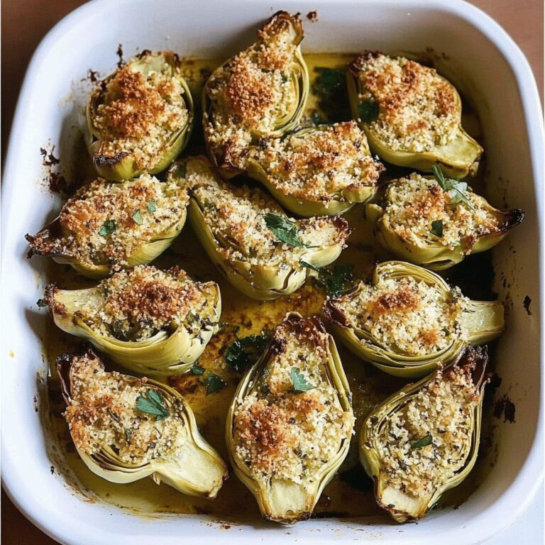 Italian Stuffed Artichoke Hearts Recipe